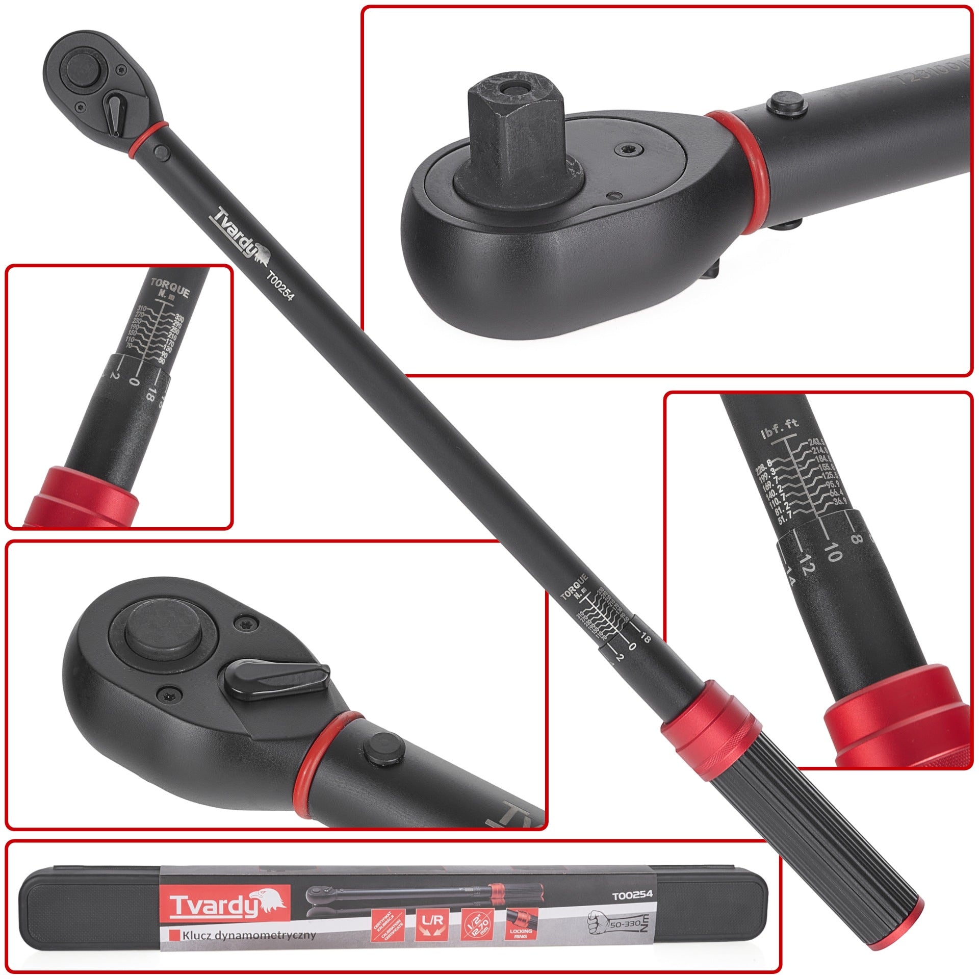 Δυναμοκλειδο 1/2 50-330Nm Tvardy