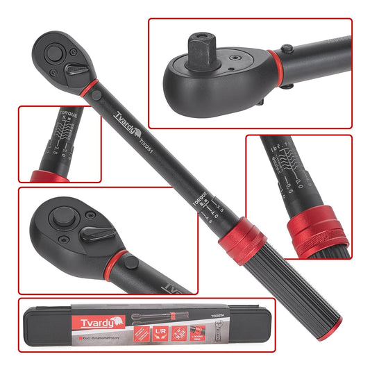 Tvardy Δυναμόκλειδο Καρέ 3/8" Ροπής 60-60 Nm Με Μήκος 30Εκ.