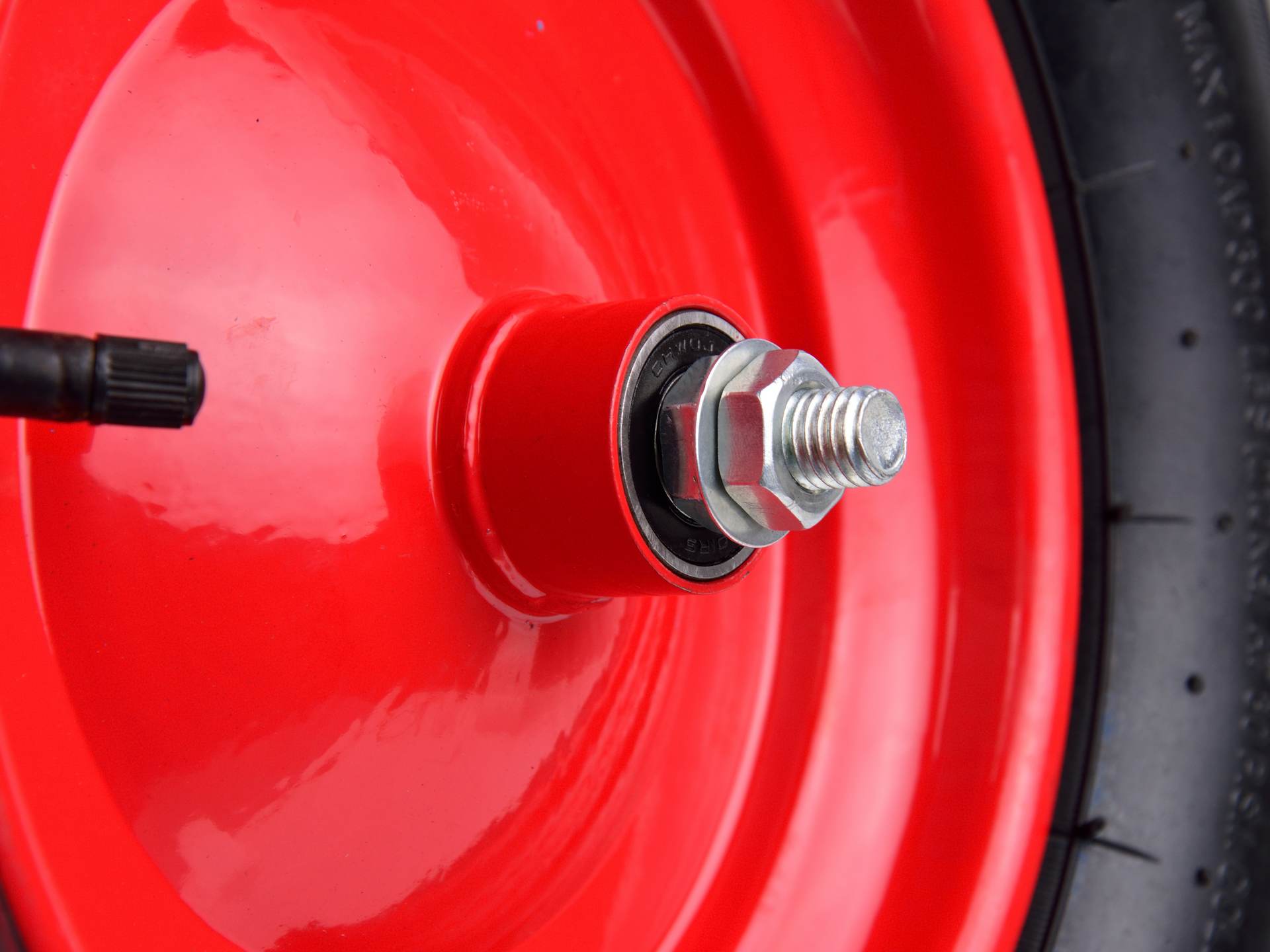 Ροδα Καροτσιου 4.00-8/2Pr Με Κοκκινη Ζαντα