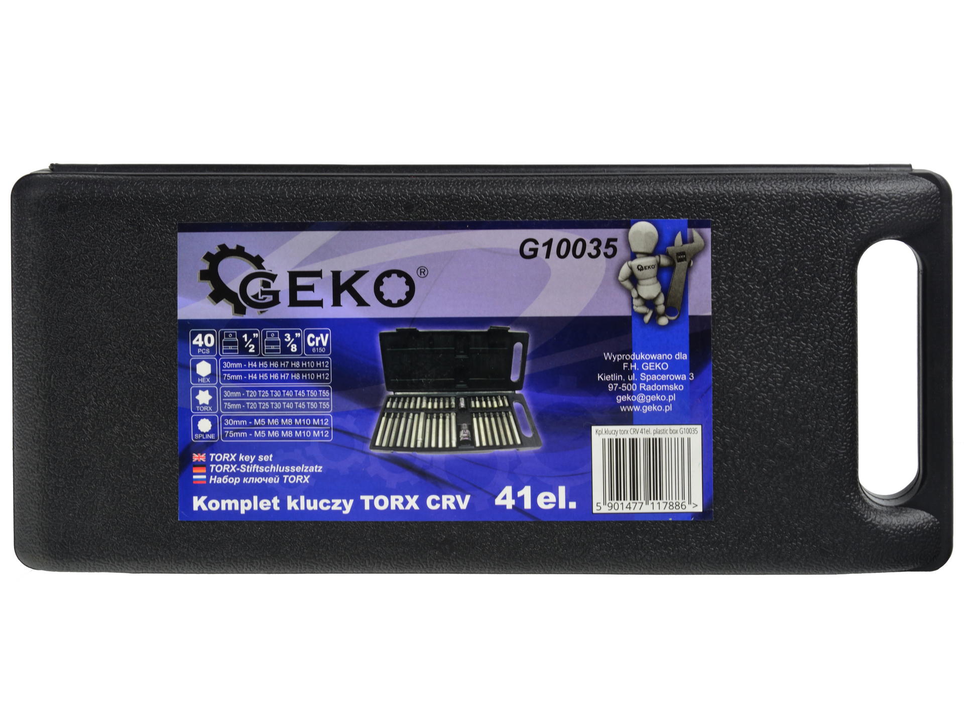 Συλλογη Μυτεσ Spline Hex Torx Και Καρυδακια 1/2" - 3/8" Σετ 40Τμχ