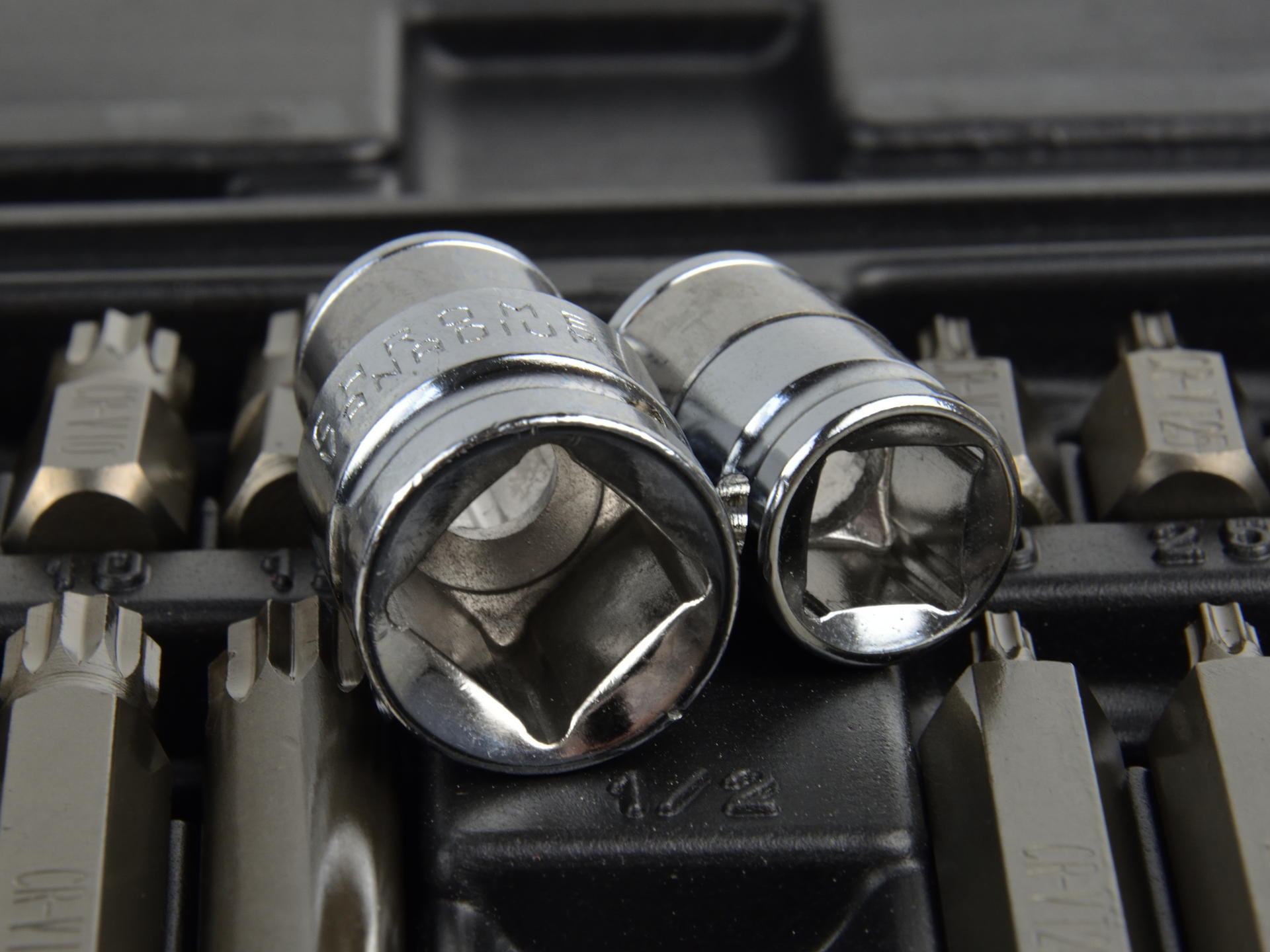 Συλλογη Μυτεσ Spline Hex Torx Και Καρυδακια 1/2" - 3/8" Σετ 40Τμχ
