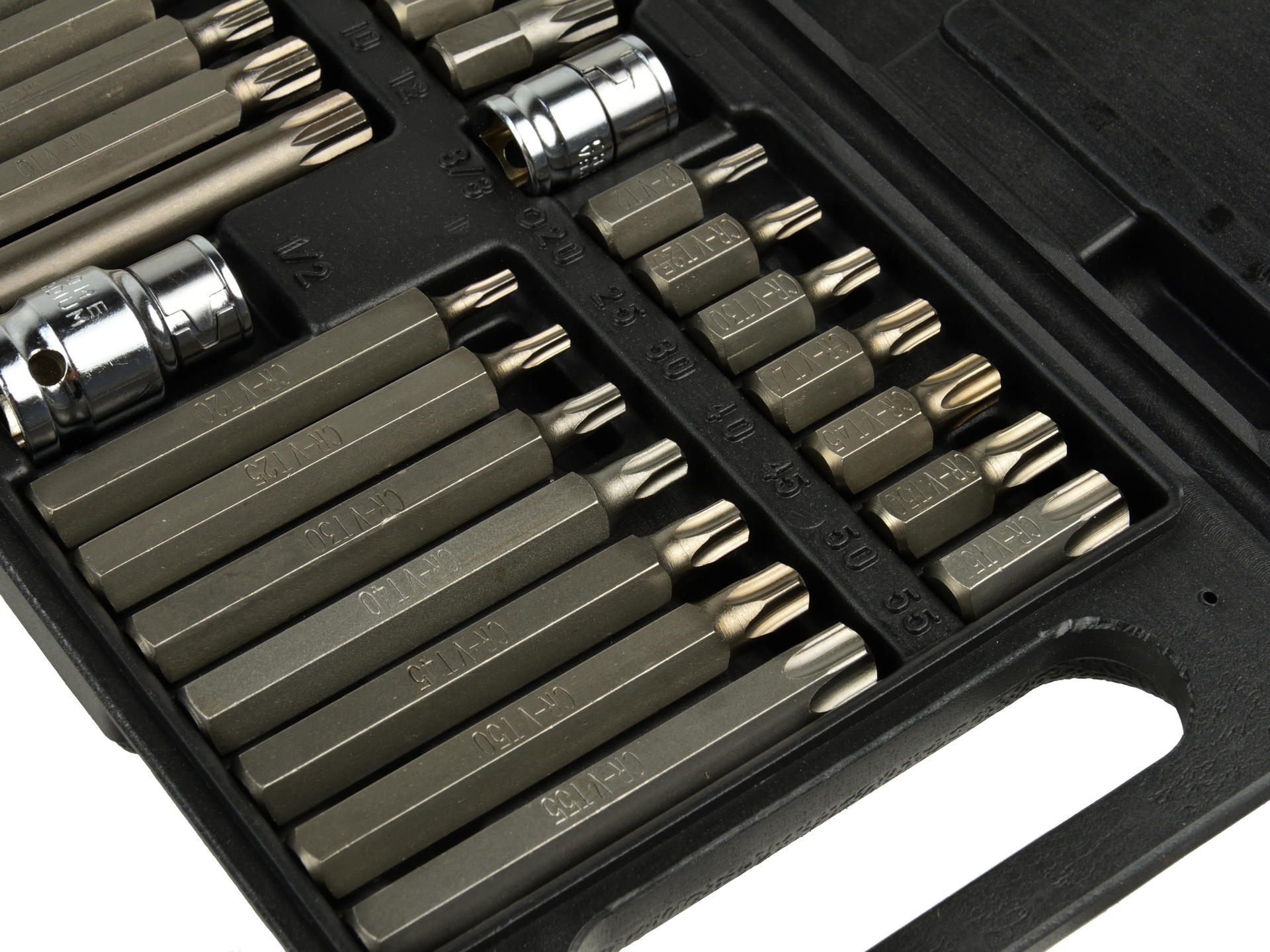 Συλλογη Μυτεσ Spline Hex Torx Και Καρυδακια 1/2" - 3/8" Σετ 40Τμχ