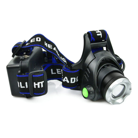 Φακός Κεφαλής Eπαναφορτιζόμενος Με Led CREE XM-L T6 100LM