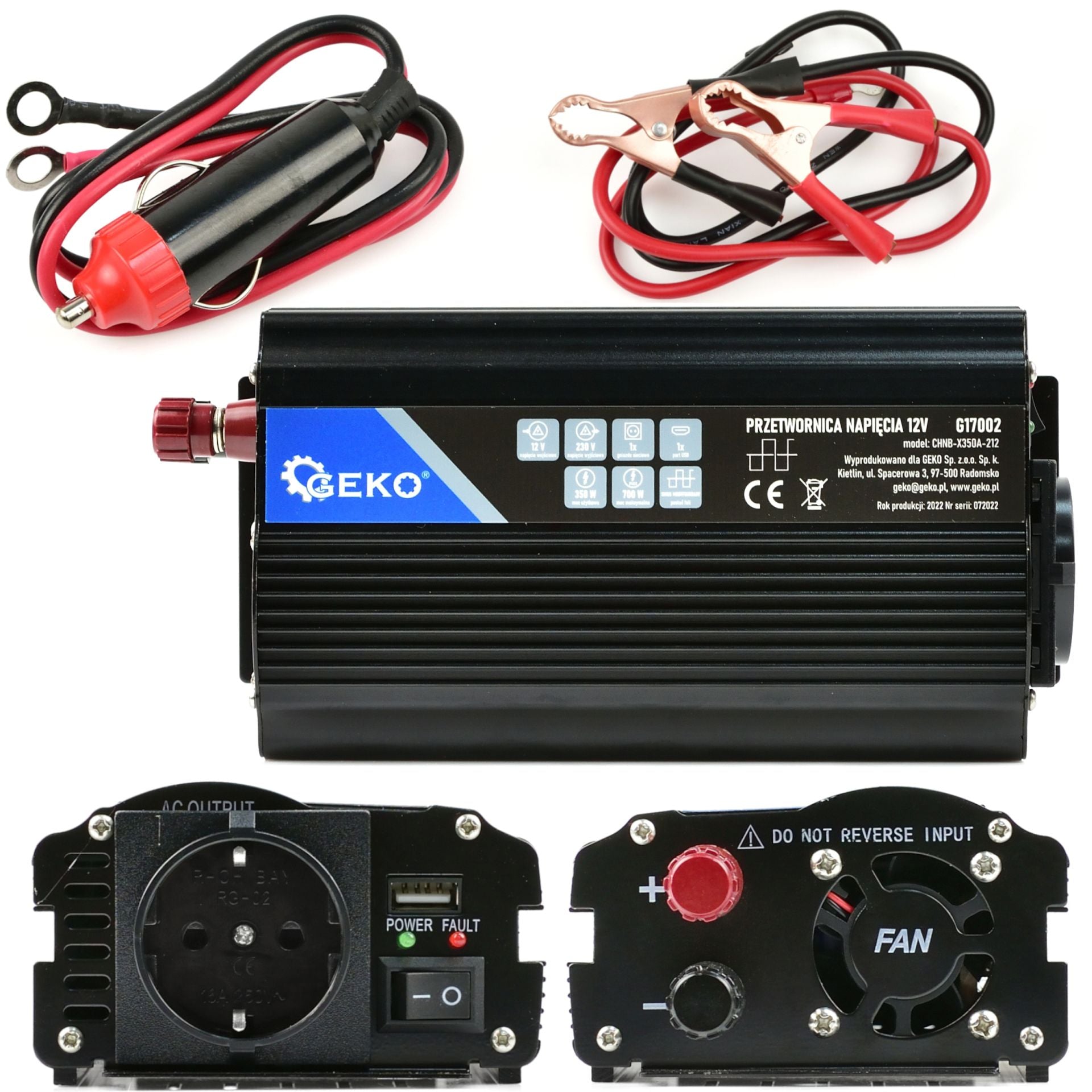 Μετατροπεασ Τασησ 12-220V 350/700W