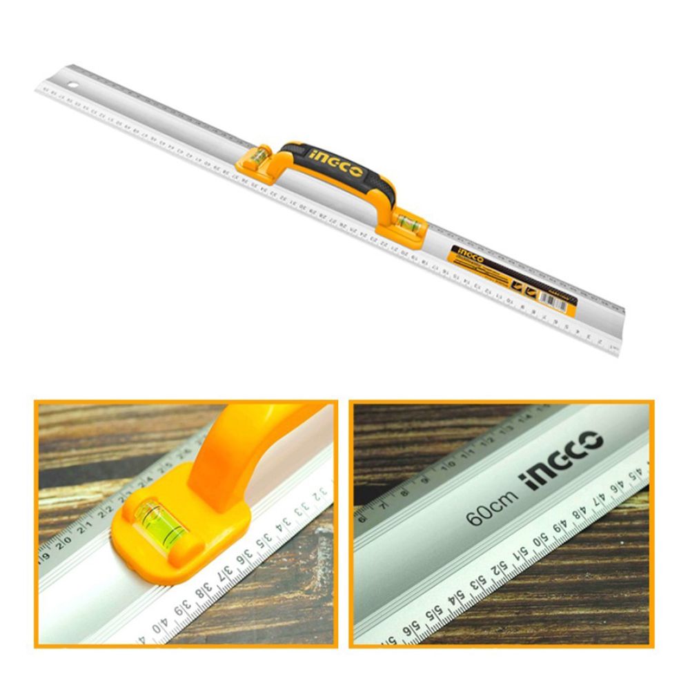 Ingco Har01060 Αλφάδι Αλουμινίου 60Εκ. Με 2 Μάτια