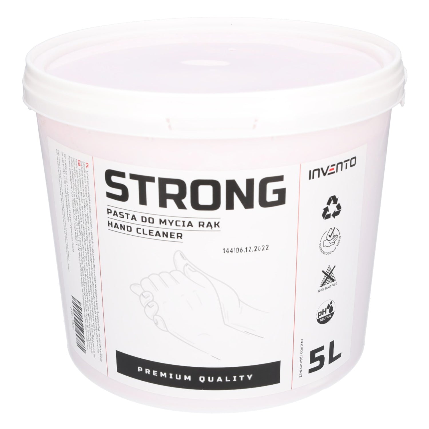 Πάστα Καθαρισμού Χεριών 5L STRONG INVENTO