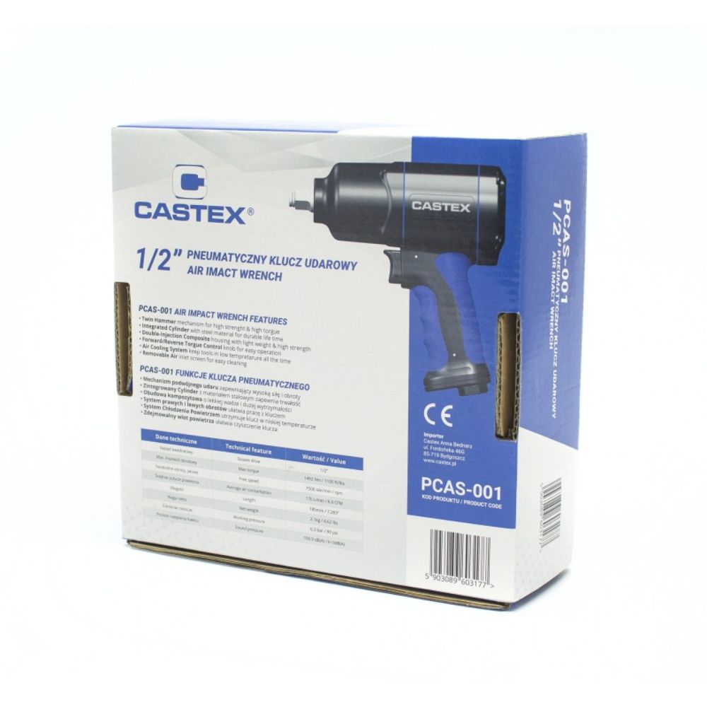 Αεροκλειδο 1/2" 1600Nm Castex