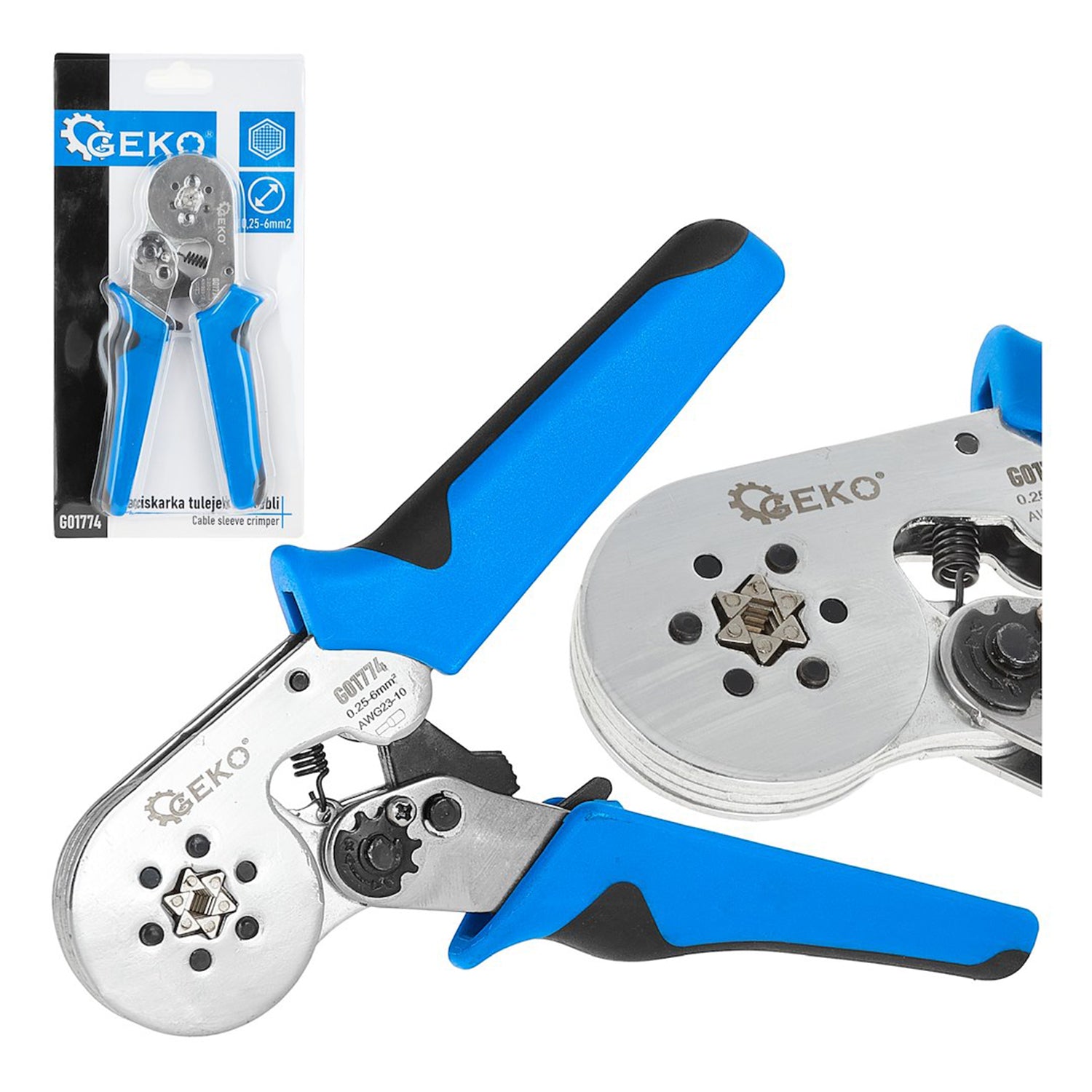 Πρέσα Ακροδεκτών 0.25-6MM² GEKO