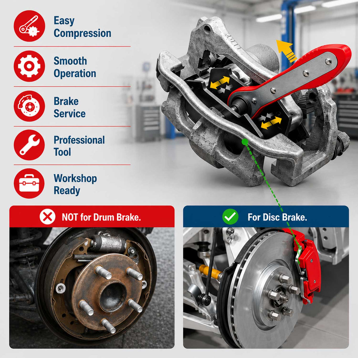 Συμπιεστής Εμβόλων Φρένων GEBO TOOLS