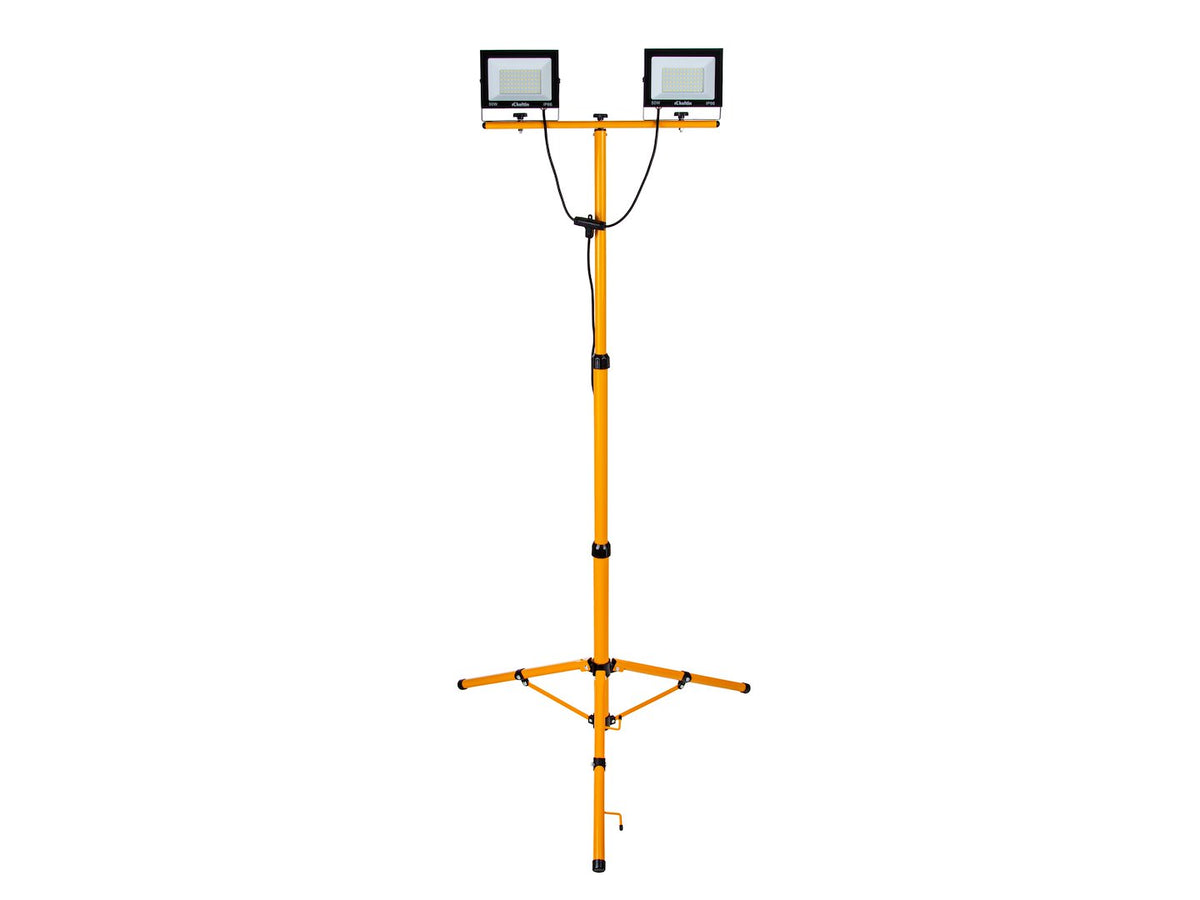 Προβολέας Εργασίας LED 2x50W Με Ρυθμιζόμενο Τρίποδο 60-160cm Φυσικό Λευκό 4500K IP66 KELTIN