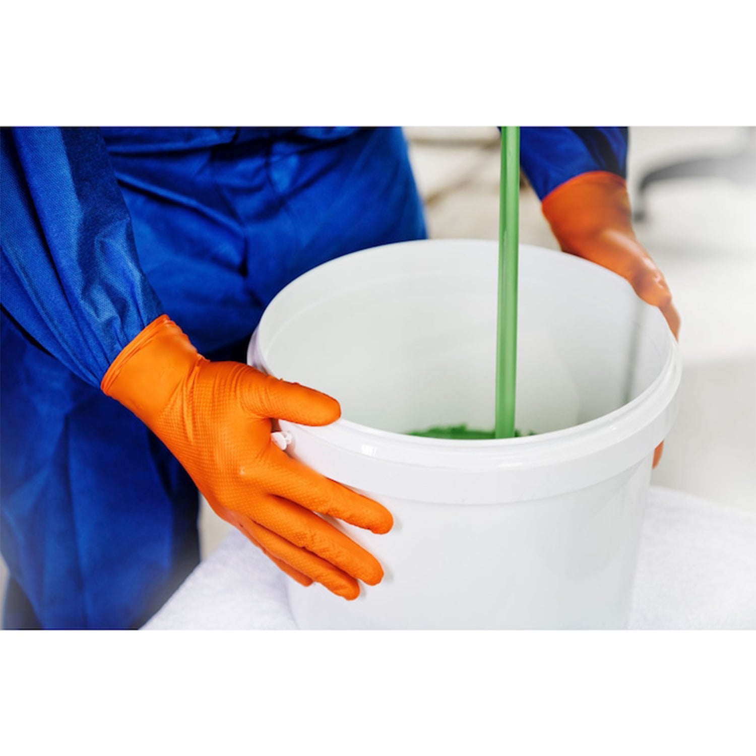 Προστατευτικά Γάντια Νιτριλίου Premium Mercator GoGrip One By One, Πορτοκαλί, Μέγεθος M,100 Τμχ