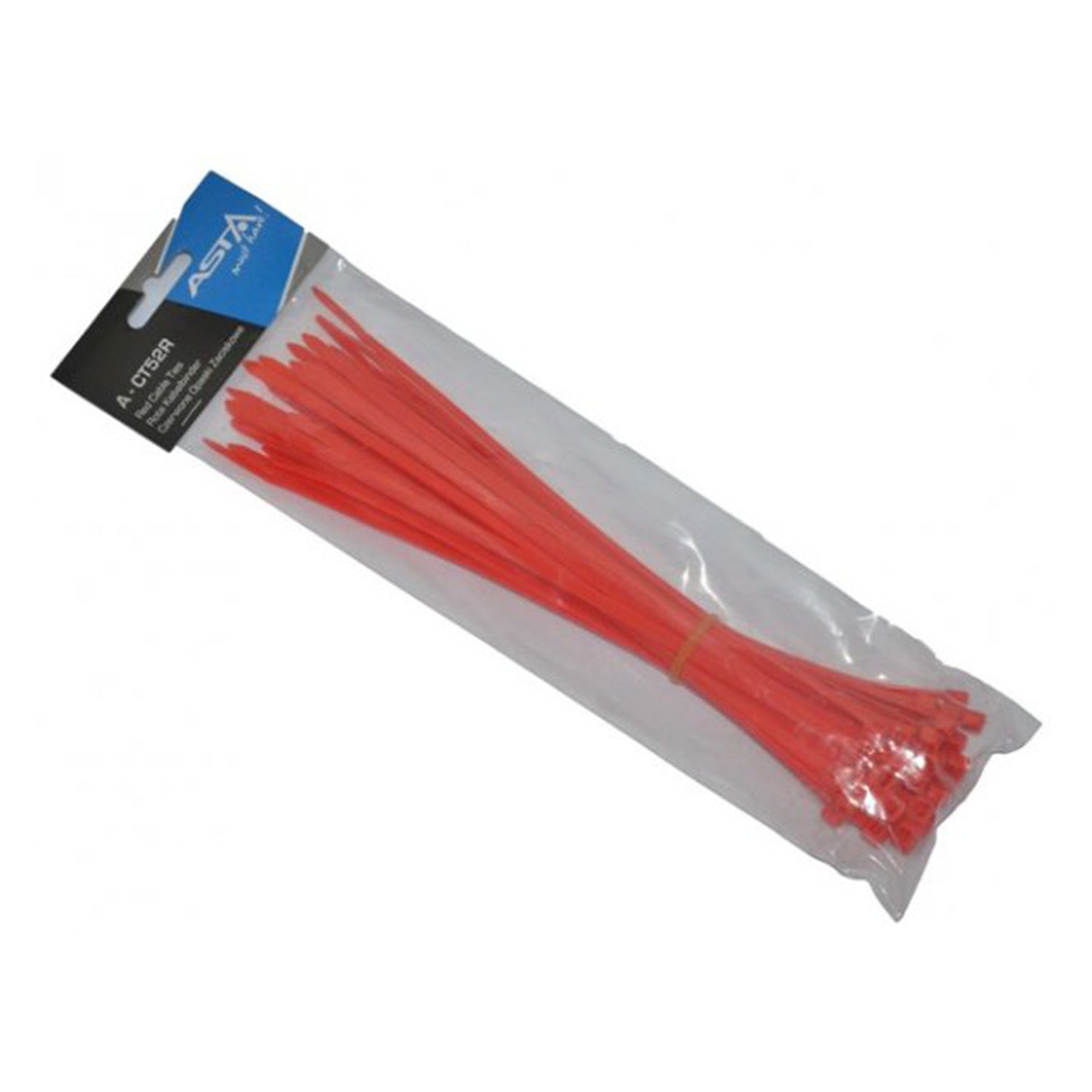 Σετ 50 Πλαστικά Δεματικά 5X250Mm, Κόκκινα