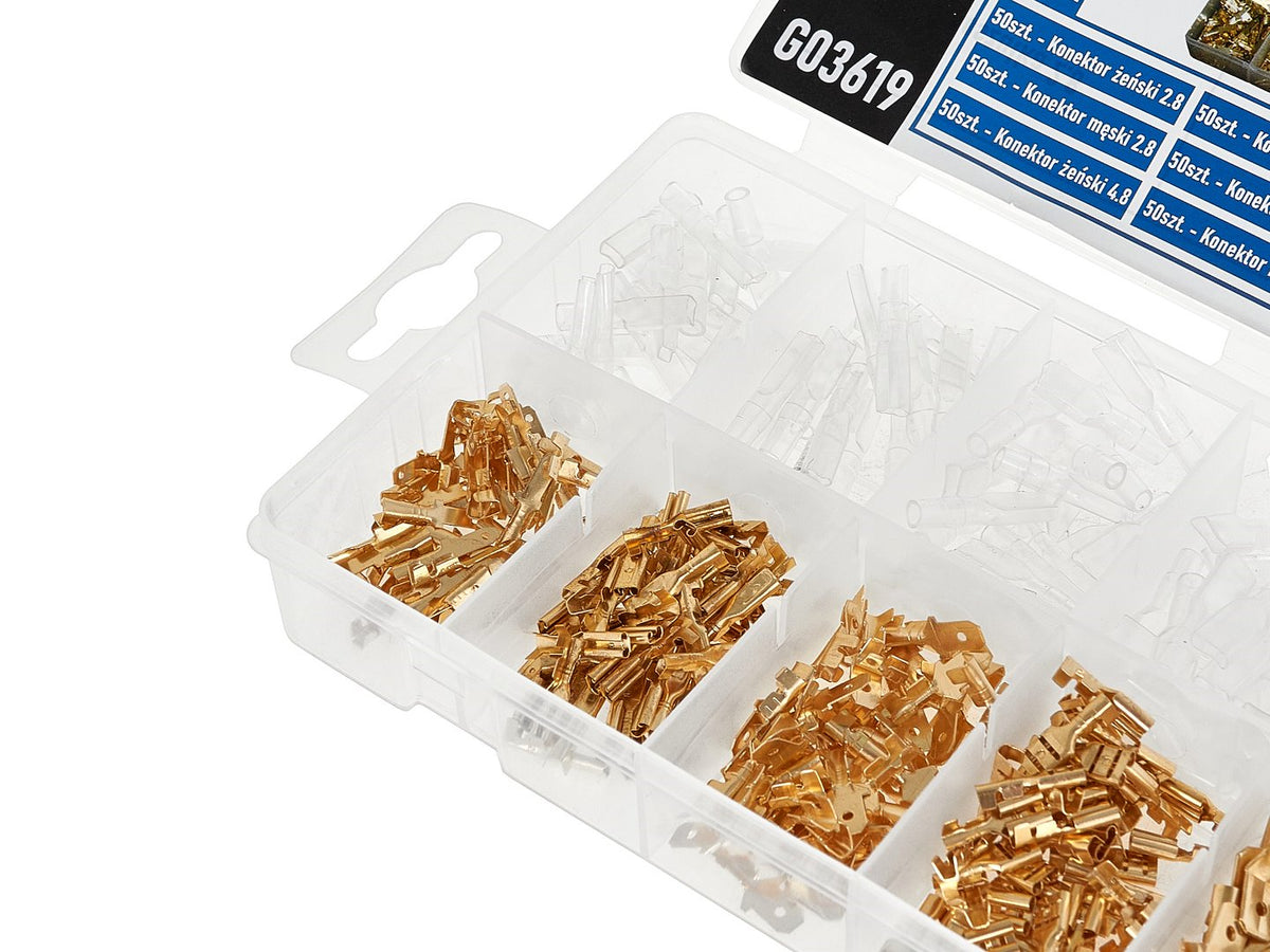 Σετ Ακροδέκτες Αυτοκινήτου 2.8-6.3mm 450Τμχ GEKO