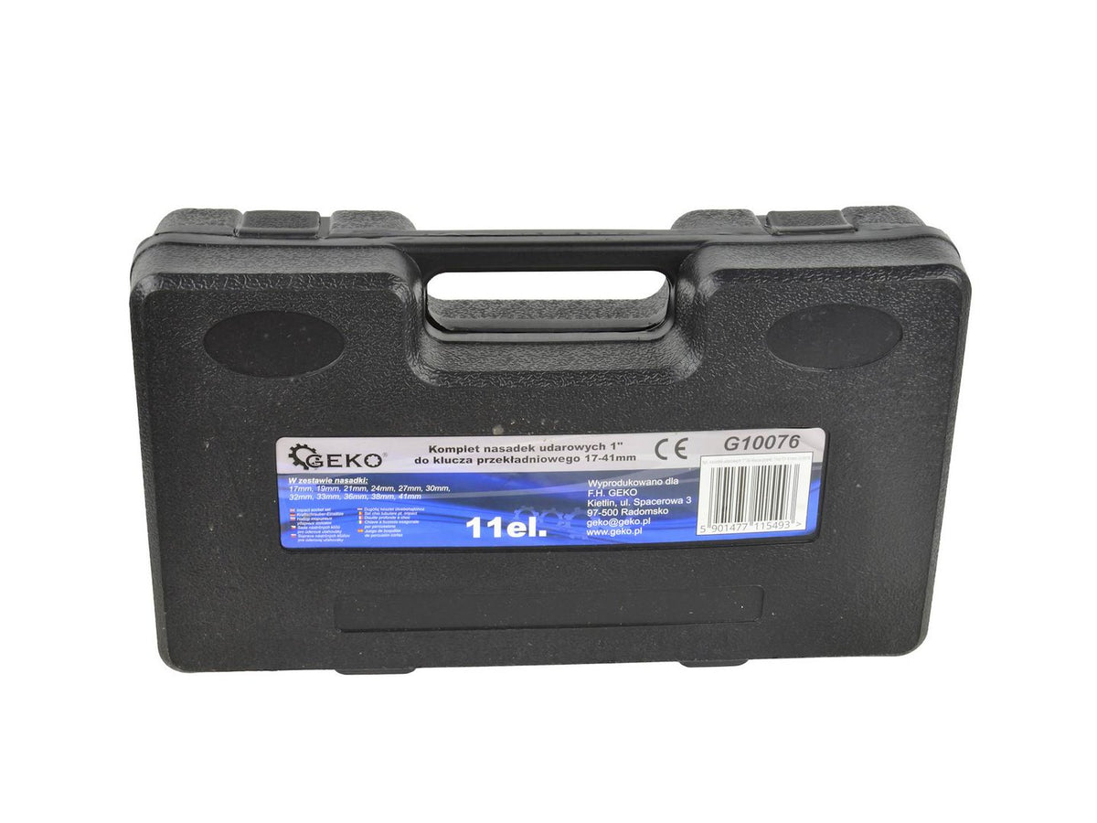 Σετ Καρυδάκια Κρουστικά 1" Εξάγωνα 17-41mm 11Τμχ GEKO
