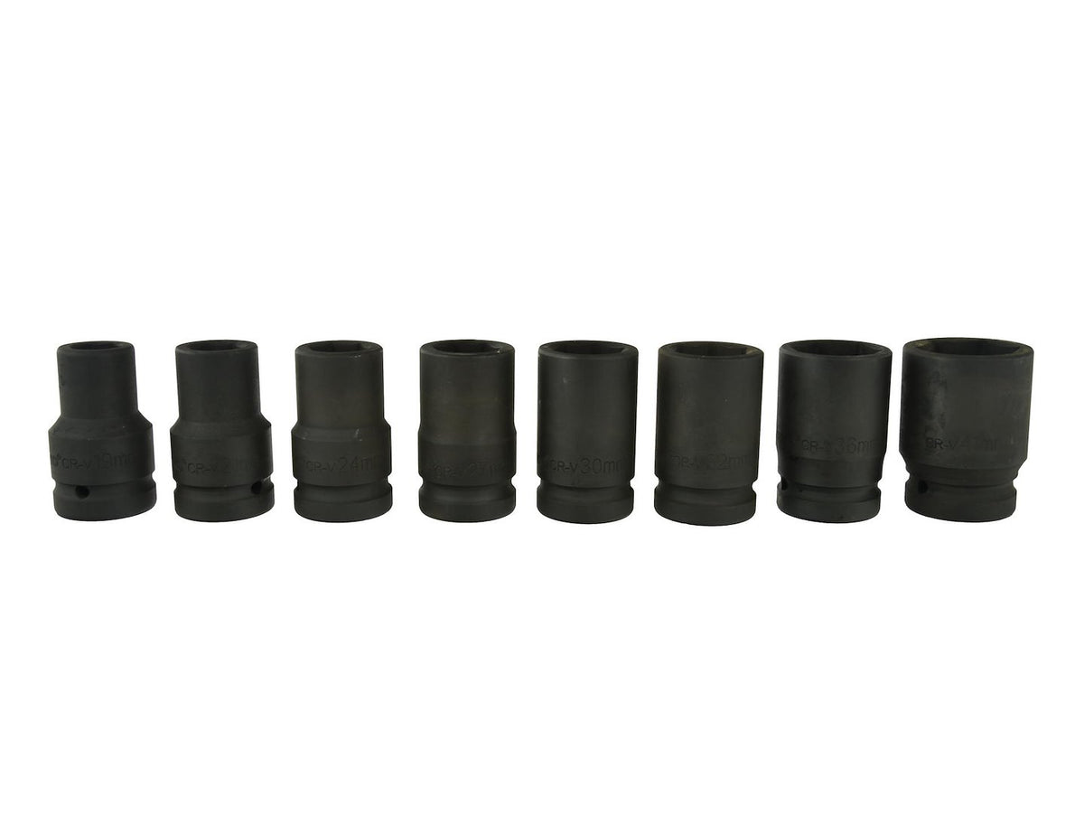 Σετ Καρυδάκια Κρουστικά 1" Εξάγωνα 19-41mm 8Τμχ GEKO