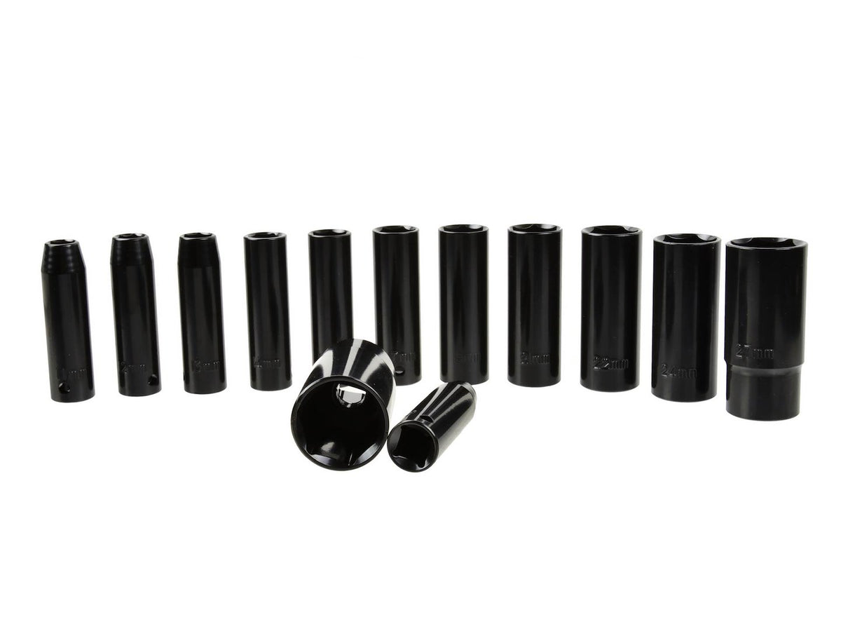 Σετ Καρυδάκια Κρουστικά Μακριά 1/2" 10-30mm 78mm 13Τμχ GEKO