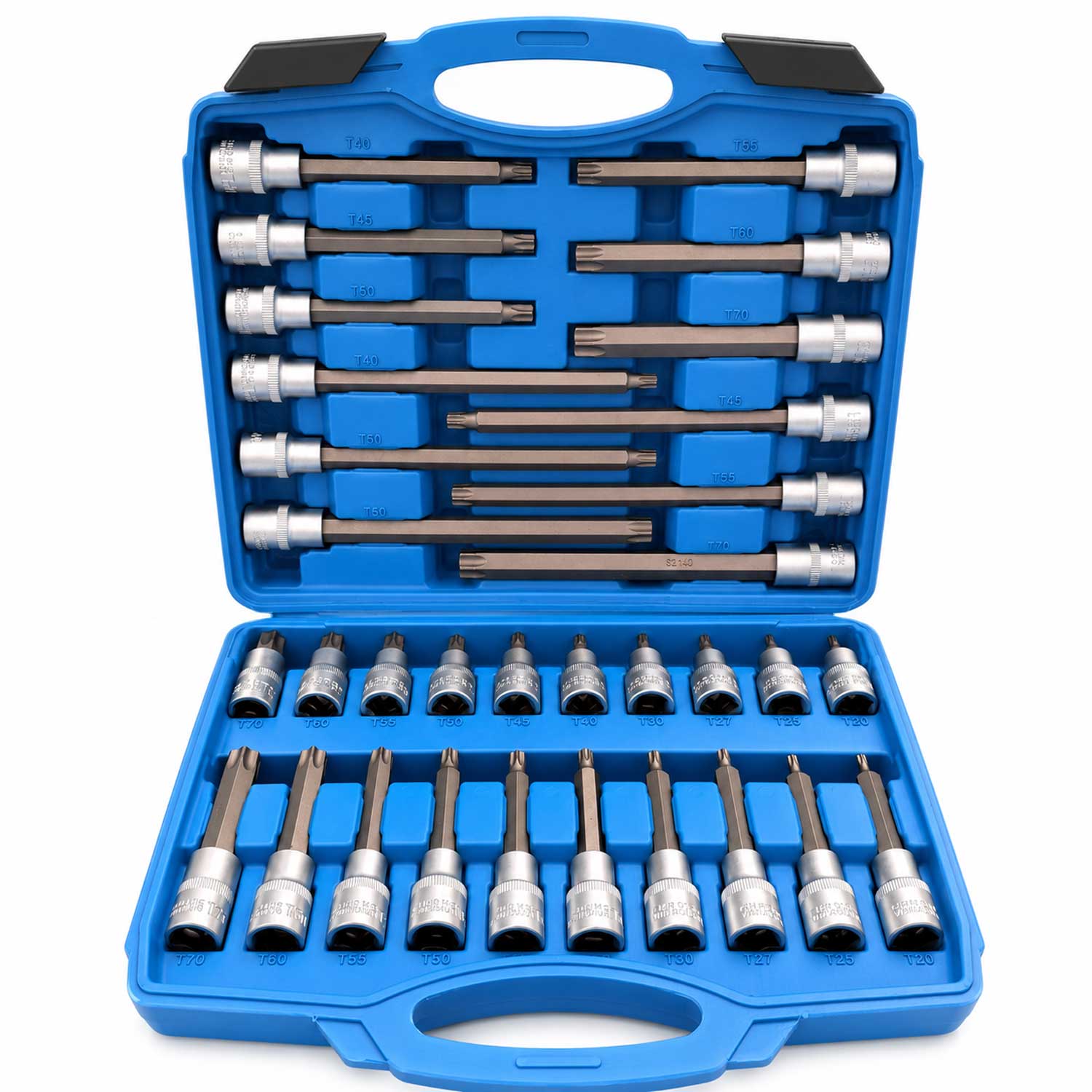 Σετ Καρυδάκια Με Μακριές Μύτες Torx 1/2" 32 Τμχ GEBO TOOLS