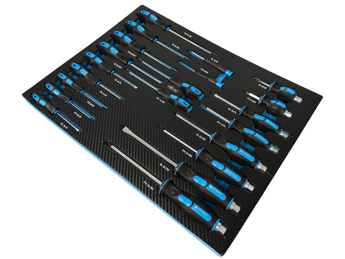 Σετ Κατσαβίδια Με Παξιμάδια Ροπής 21 Τμχ GEBO TOOLS