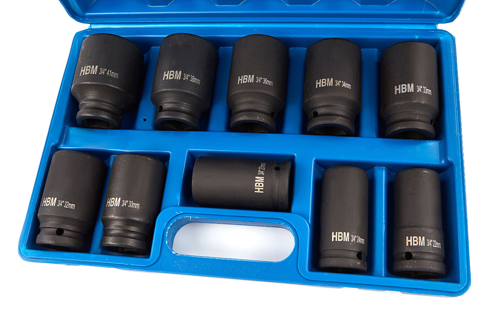 Σετ Μακριά Κρουστικά Καρυδάκια 3/4'' 22-41Mm, 10 Τεμάχια