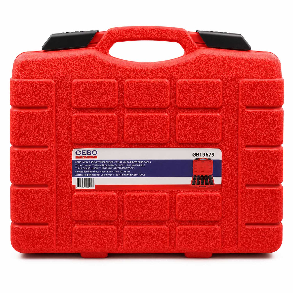 Σετ Μακριά Καρυδάκια Κρουστικά 1'' 22-41 mm 10 Τμχ GEBO TOOLS