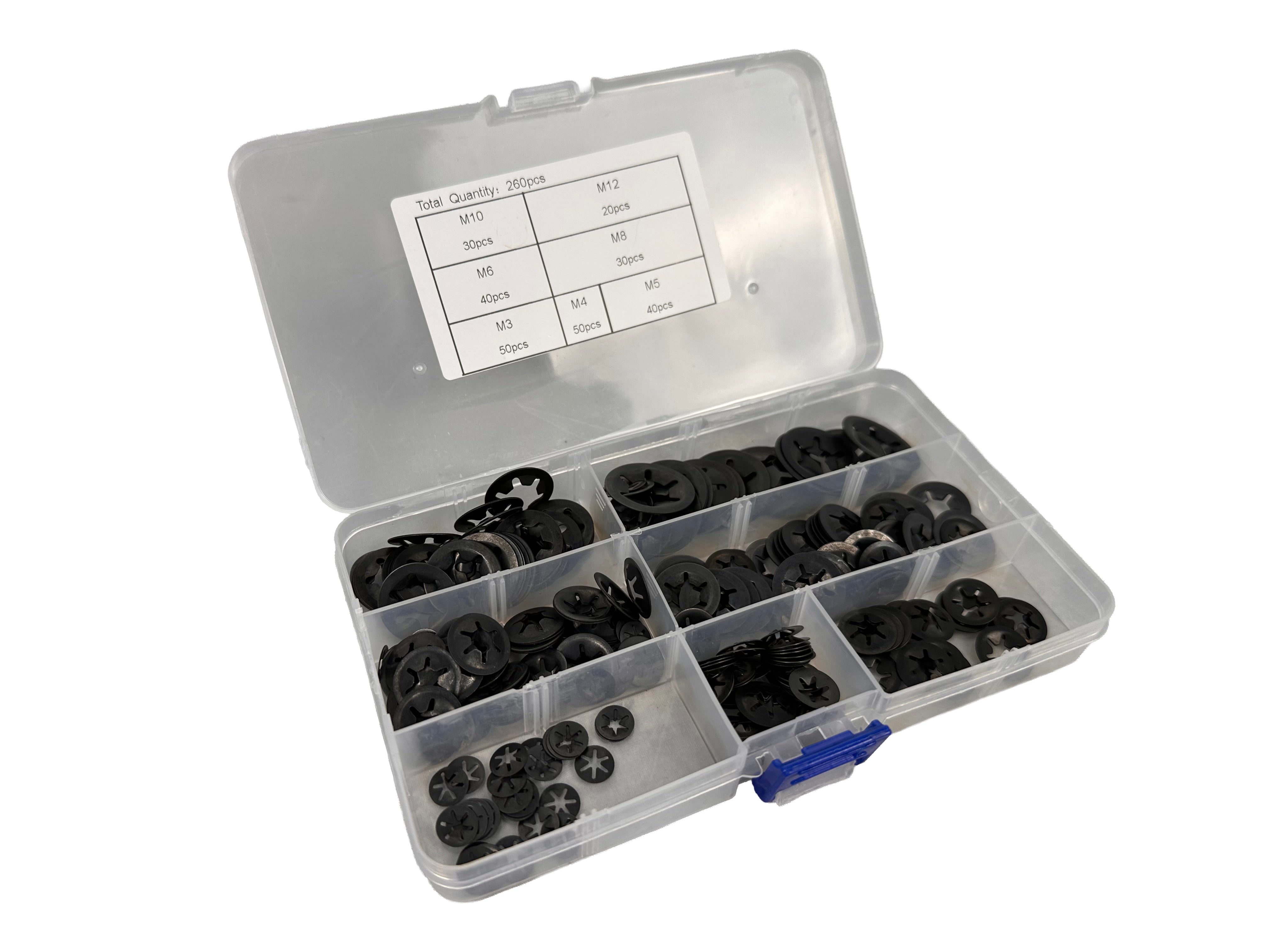 Σετ Ροδέλες Ασφαλείας Μ3-Μ12 160Τμχ GEBO TOOLS