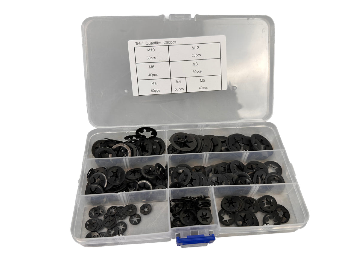 Σετ Ροδέλες Ασφαλείας Μ3-Μ12 160Τμχ GEBO TOOLS