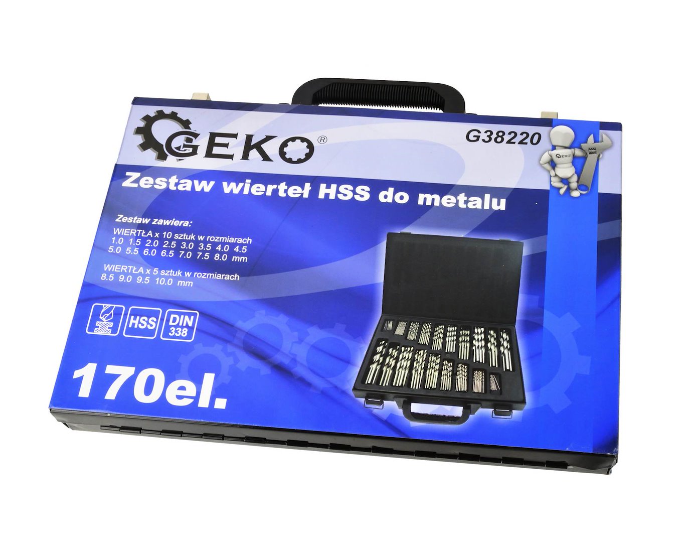 Σετ Τρυπάνια Μετάλλου HSS 170Τμχ GEKO