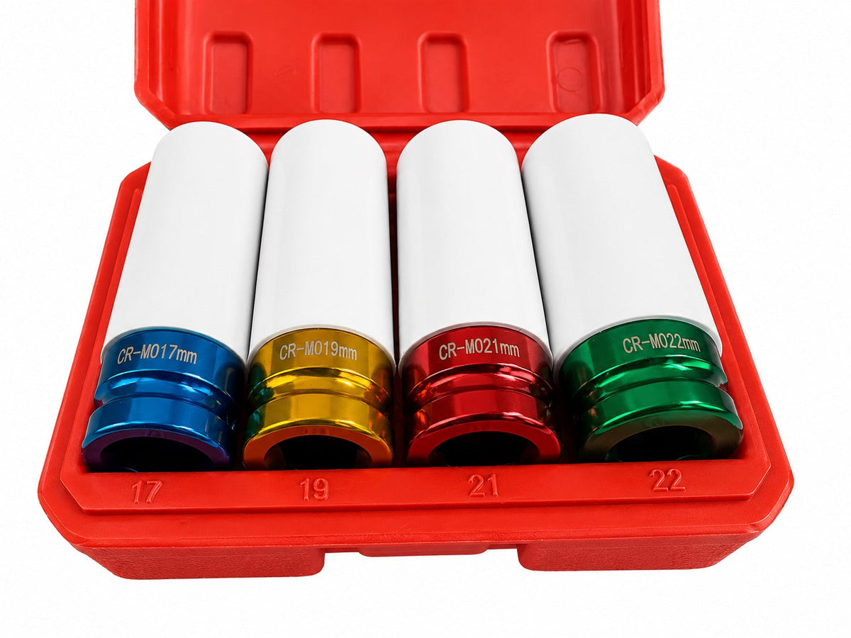 Σετ Καρυδάκια Για Ζάντες Αλουμινίου 1/2" 17-22mm 4Τμχ GEBO TOOLS