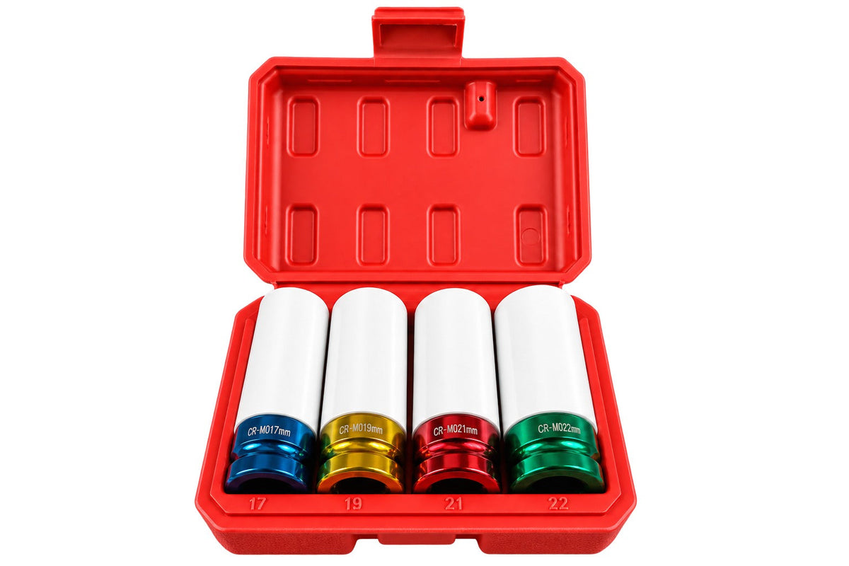 Σετ Καρυδάκια Για Ζάντες Αλουμινίου 1/2" 17-22mm 4Τμχ GEBO TOOLS