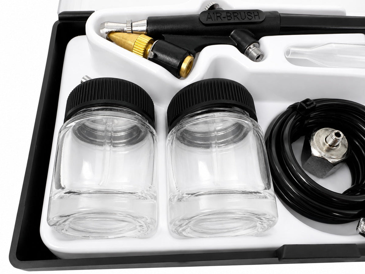 Σετ Αερογράφος Airbrush BD138 6Τμχ GEBO TOOLS