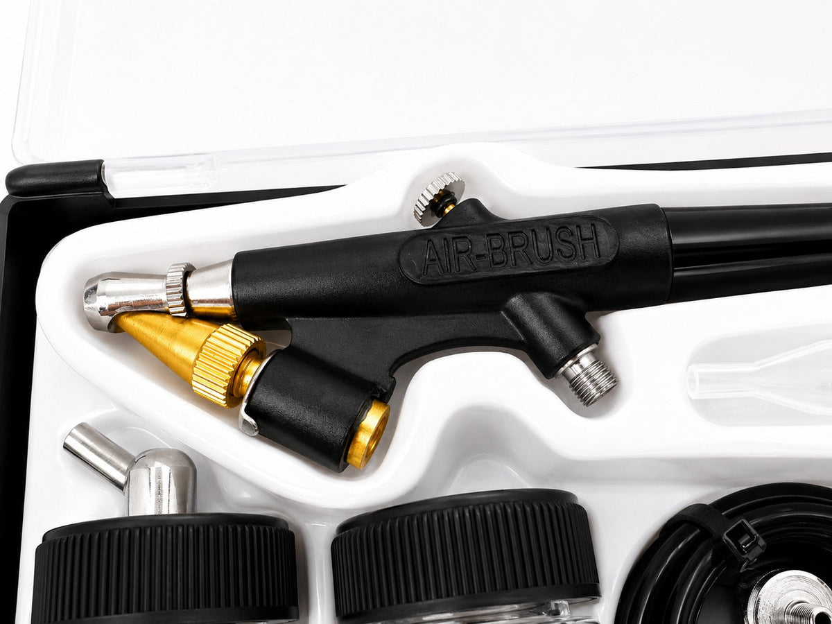 Σετ Αερογράφος Airbrush BD138 6Τμχ GEBO TOOLS