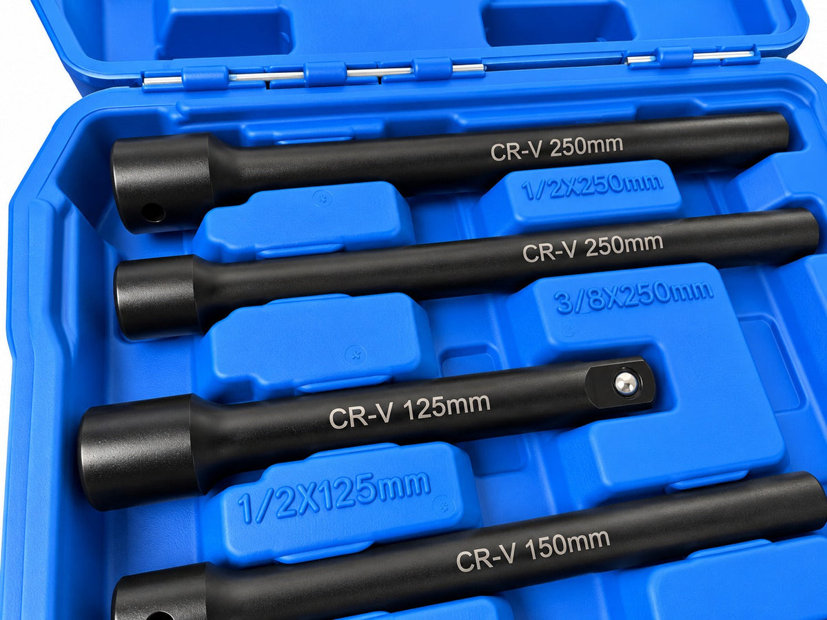 Σετ Προεκτάσεις Για Καρυδάκια 1/4" 3/8" 1/2" 9Τμχ GEBO TOOLS