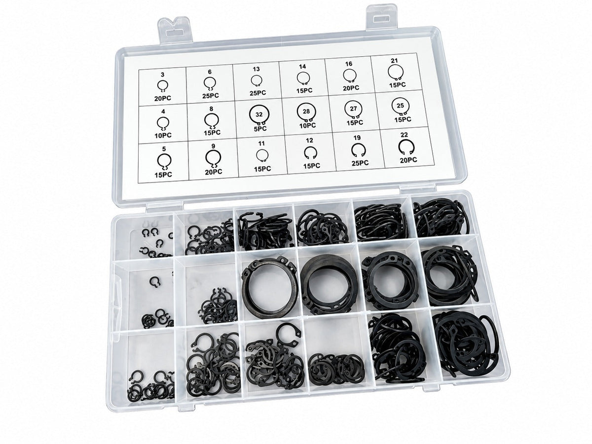 Σετ Εξωτερικές Ασφάλειες Seeger 300Τμχ GEBO TOOLS