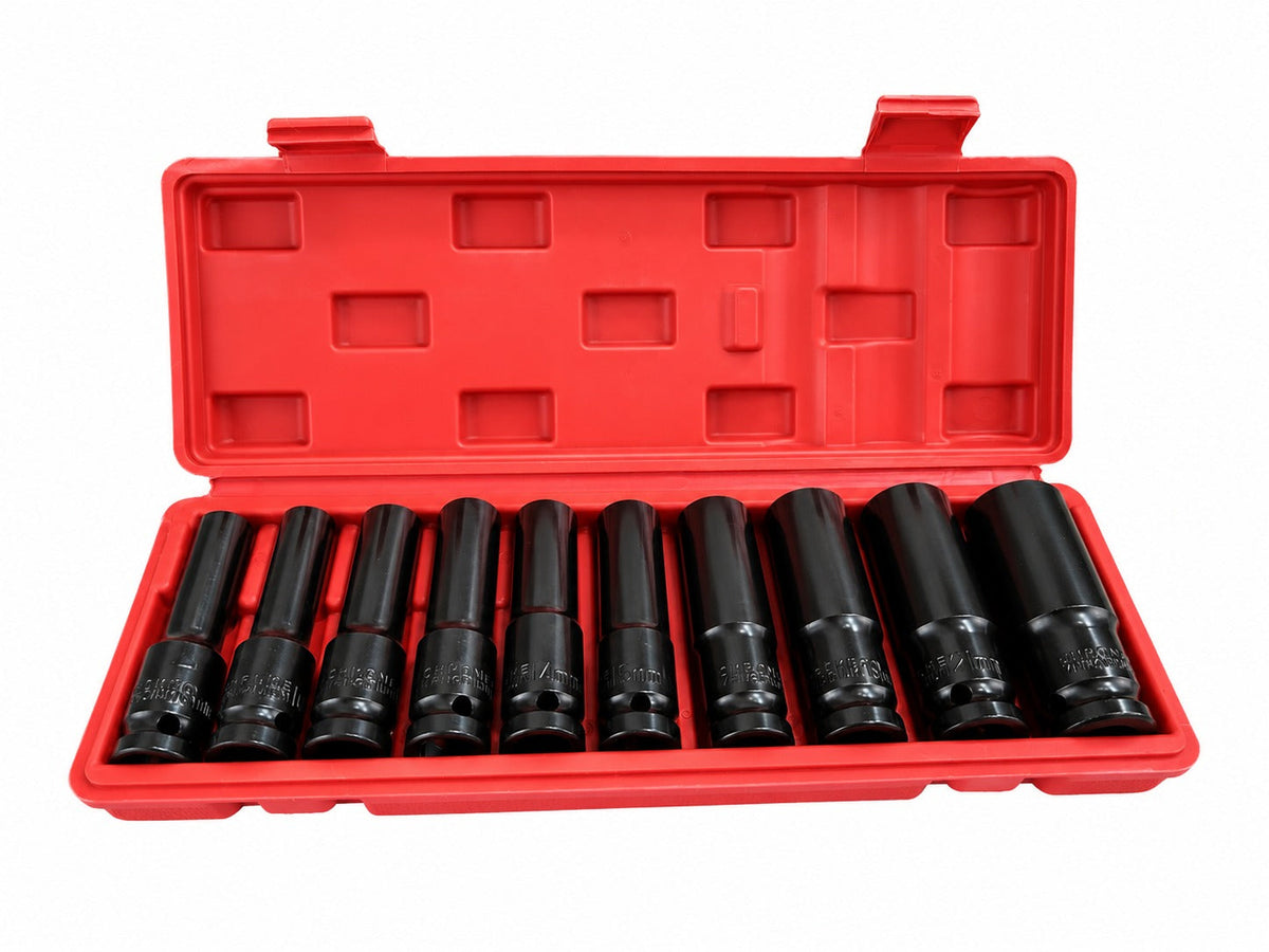 Σετ Καρυδάκια 1/2" Μακριά 8-24mm 10 Τμχ GEBO TOOLS