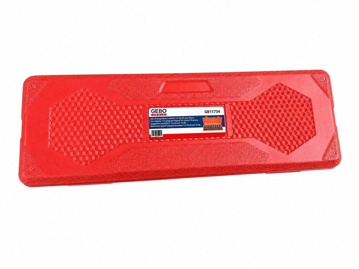Σετ Καρυδάκια 1/2" Μακριά 8-24mm 10 Τμχ GEBO TOOLS