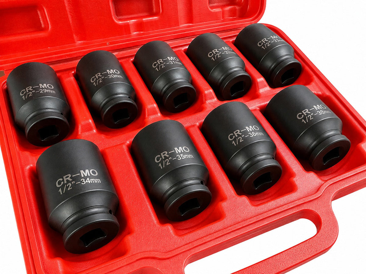 Σετ Καρυδάκια Impact Κρουστικά 1/2" 29-38mm 9Τμχ PSA VAG BMW GEBO TOOLS
