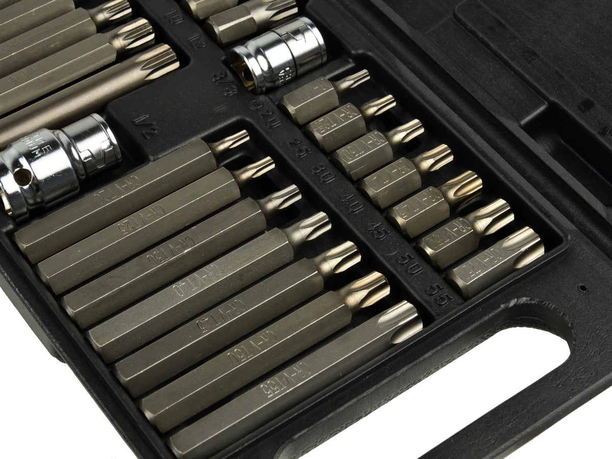 Συλλογη Μυτεσ Spline Hex Torx Και Καρυδακια 1/2" - 3/8" Σετ 40Τμχ