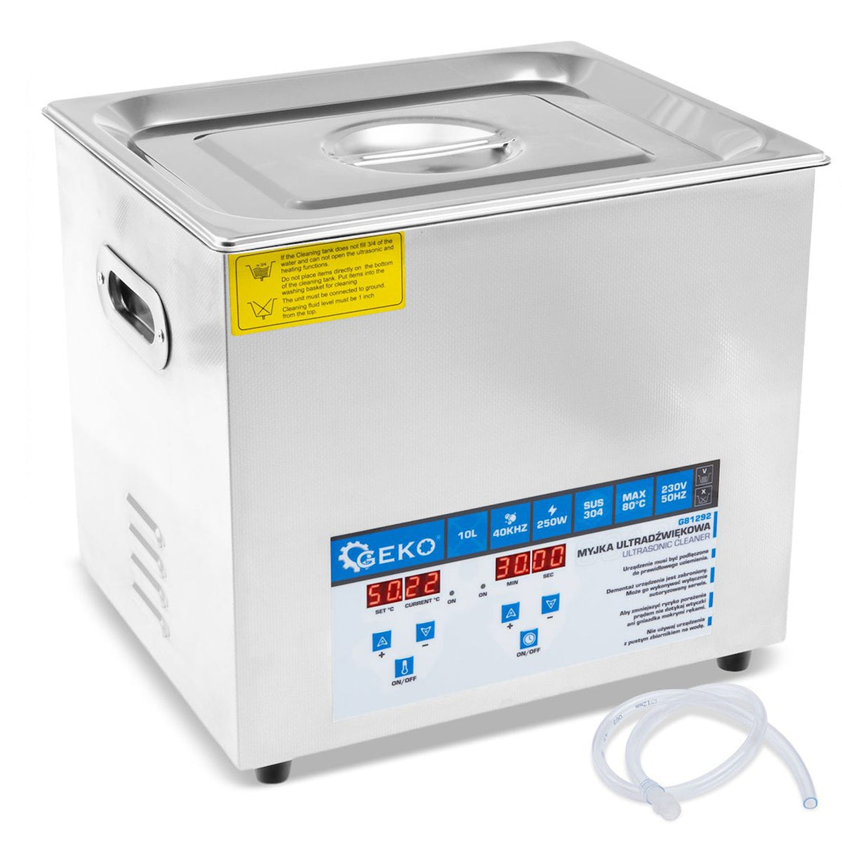 Συσκευή Καθαρισμού Με Υπερήχους 10L 250w GEKO