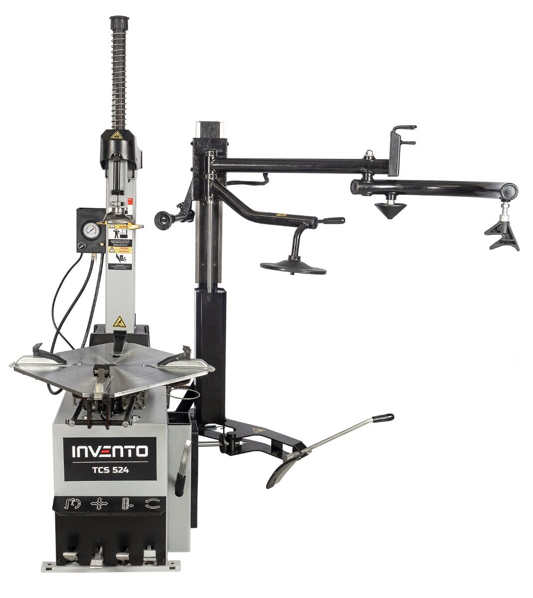 Ξεμονταριστής Ελαστικών Με Αυτόματο Βραχίονα Για Ελαστικά Runflat 24" 380V INVENTO