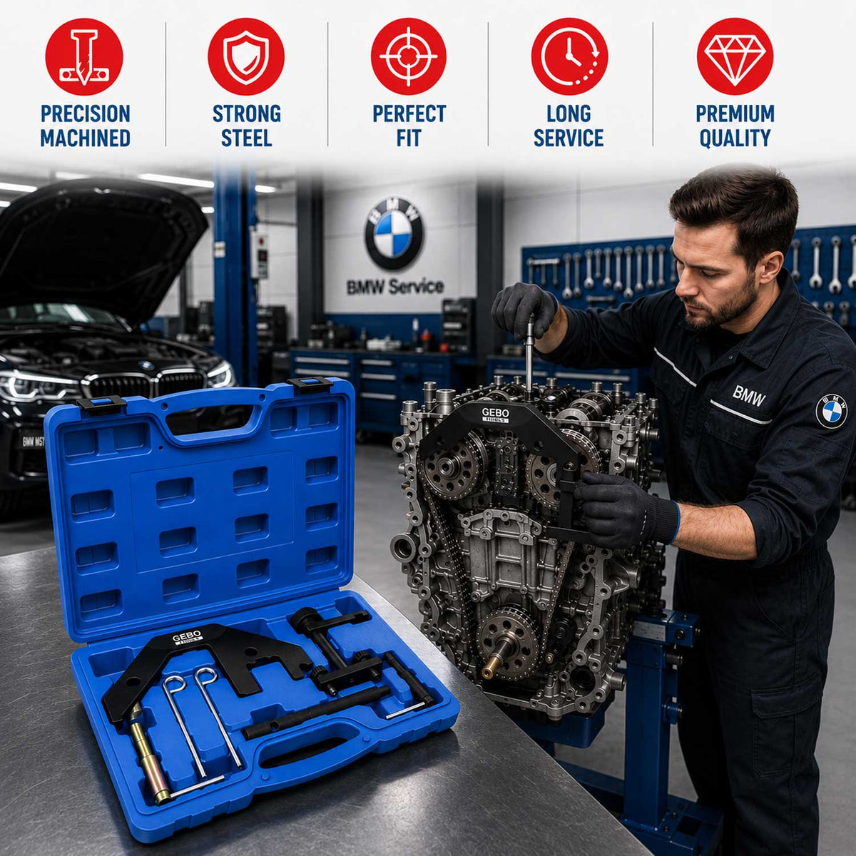 Κιτ Χρονισμού BMW M47 M57 2.0 3.0 D GEBO TOOLS
