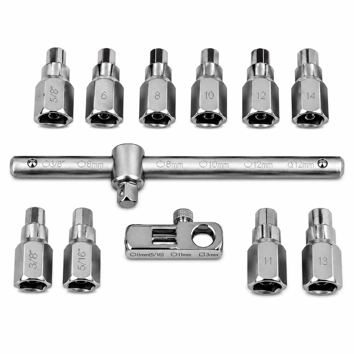 Σετ Καρυδάκια Κάρτερ Λαδιού 12 Τμχ GEBO TOOLS