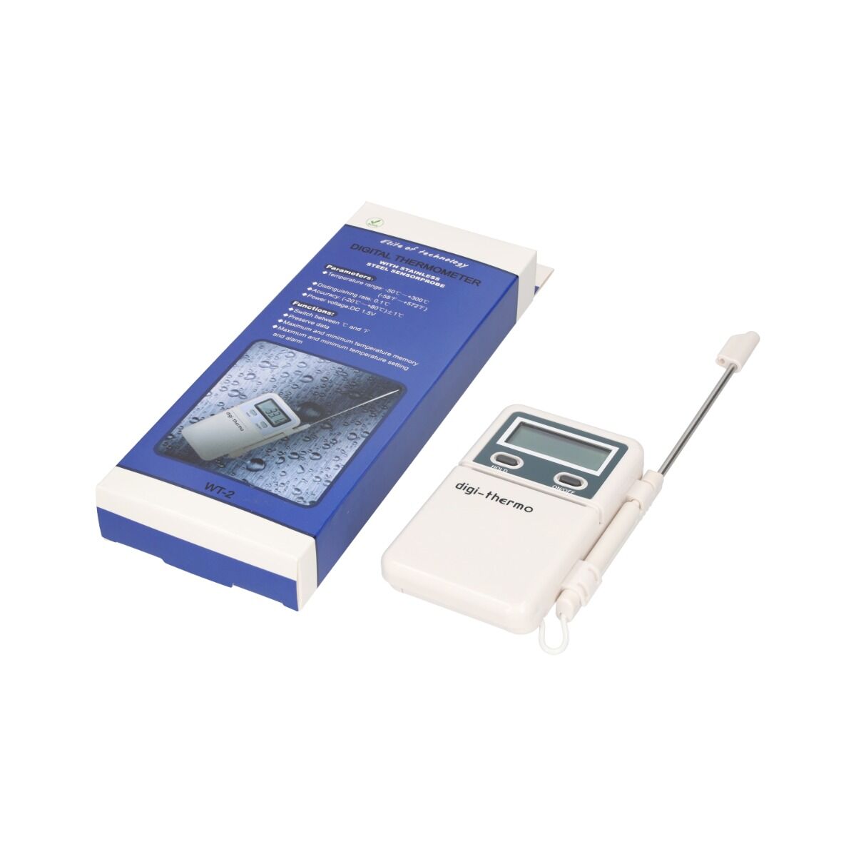 Ψηφιακό Θερμόμετρο Hλεκτρονικό Με Αισθητήρα 1m Για Συστήματα Κλιματισμού -50 +300 ⁰C