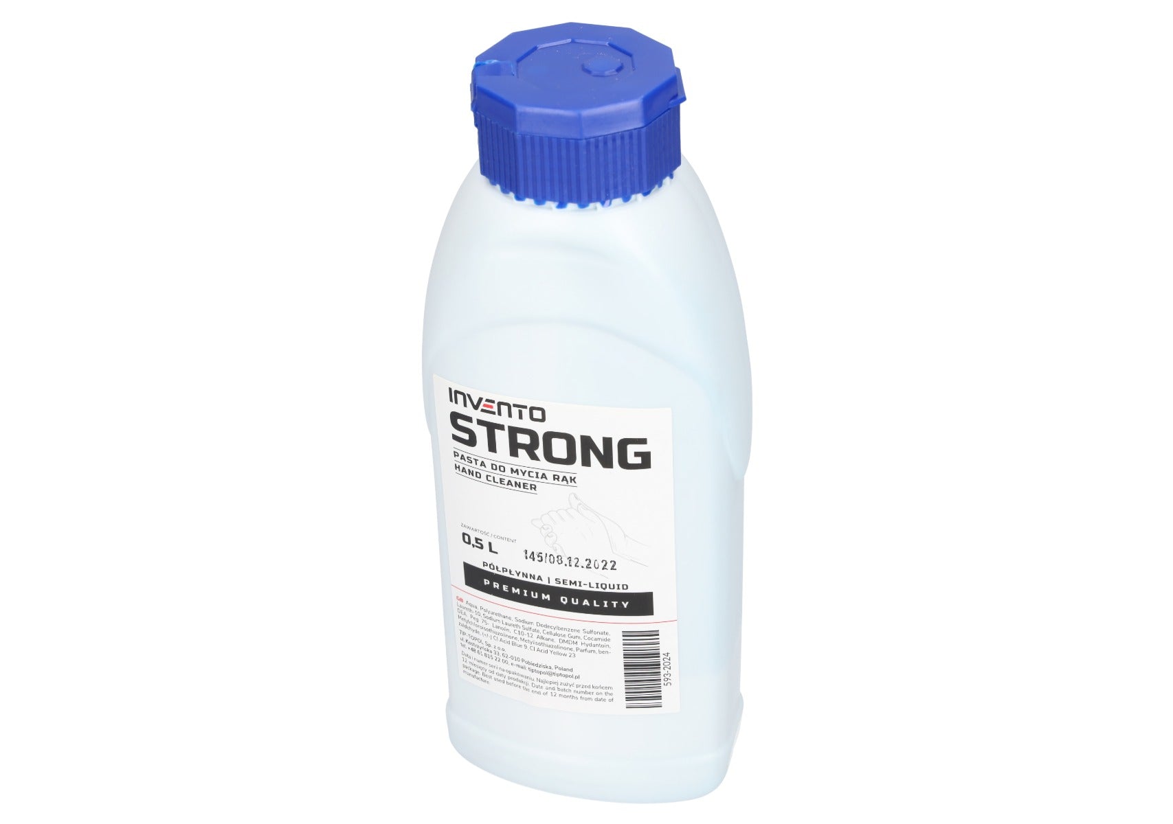 Τζελ Καθαρισμού Χεριών 0.5L STRONG INVENTO