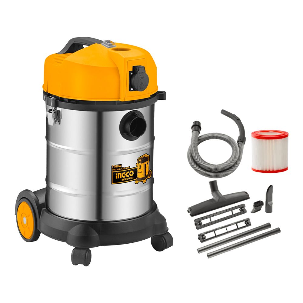 Βιομηχανικη Σκουπα Υγρου-Ξηρου 35L 1400W Ingco