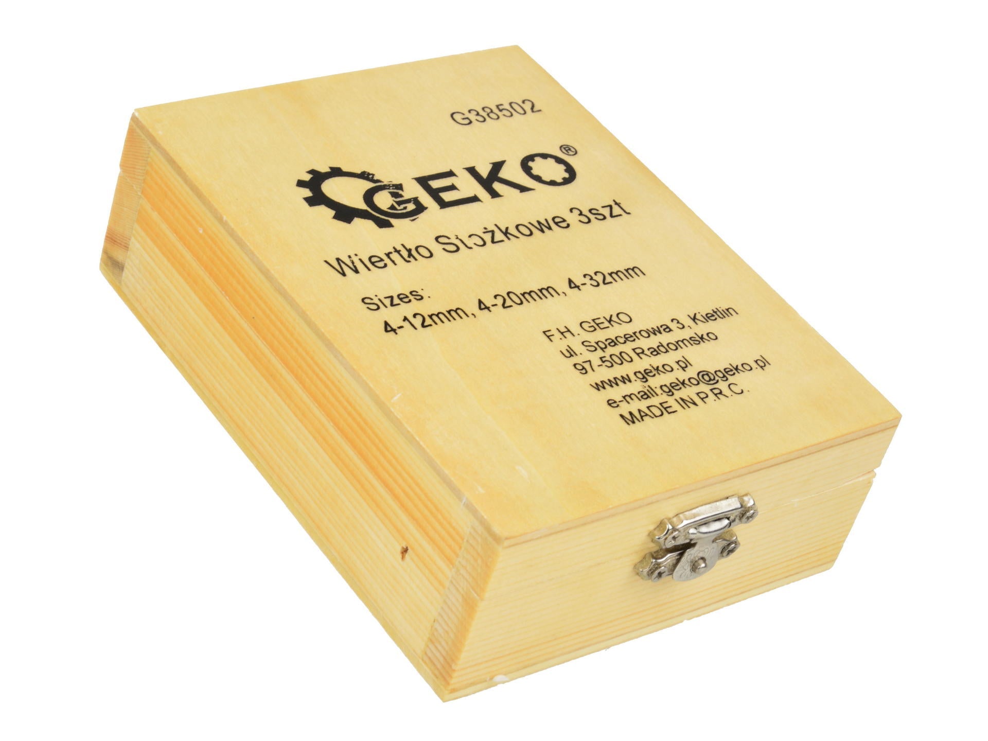 Geko Σετ 3 Κωνικά Τρυπάνια Hss Τιτανίου Για Μέταλλο