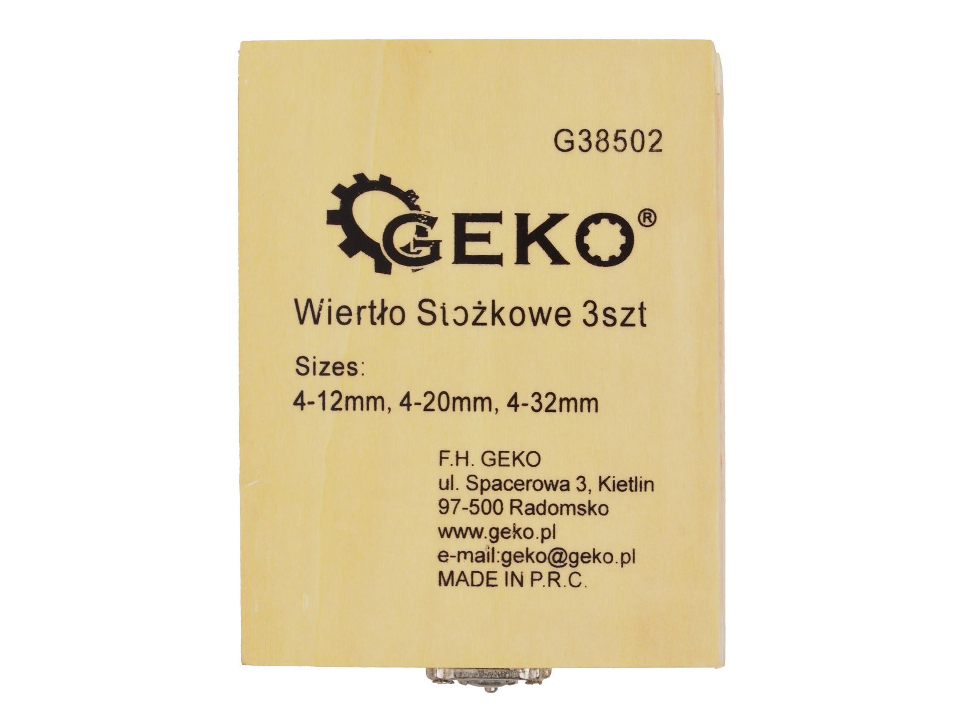 Geko Σετ 3 Κωνικά Τρυπάνια Hss Τιτανίου Για Μέταλλο