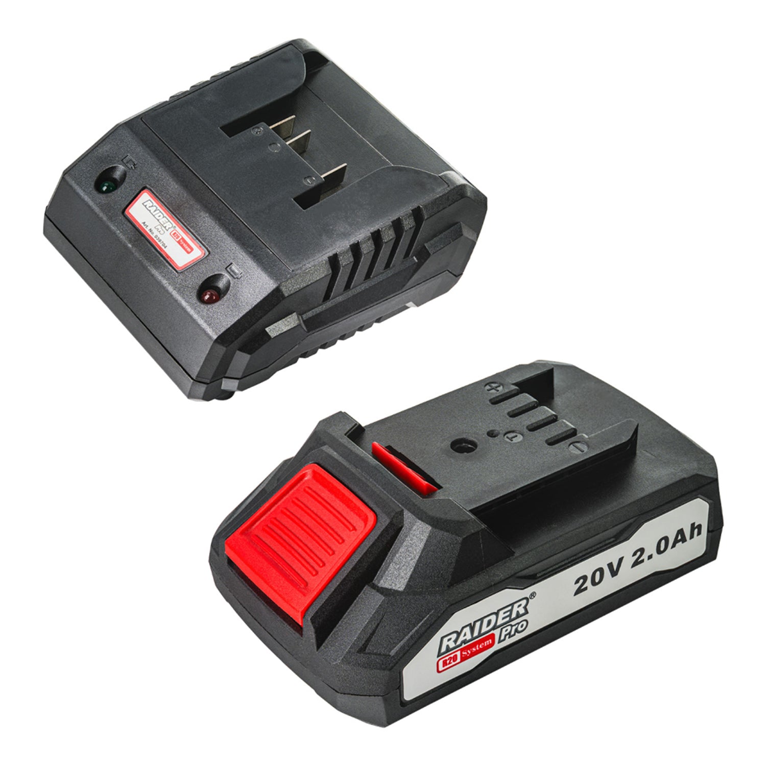 Σετ Φορτιστής Και Μπαταρία 20V 2Ah RAIDER PRO