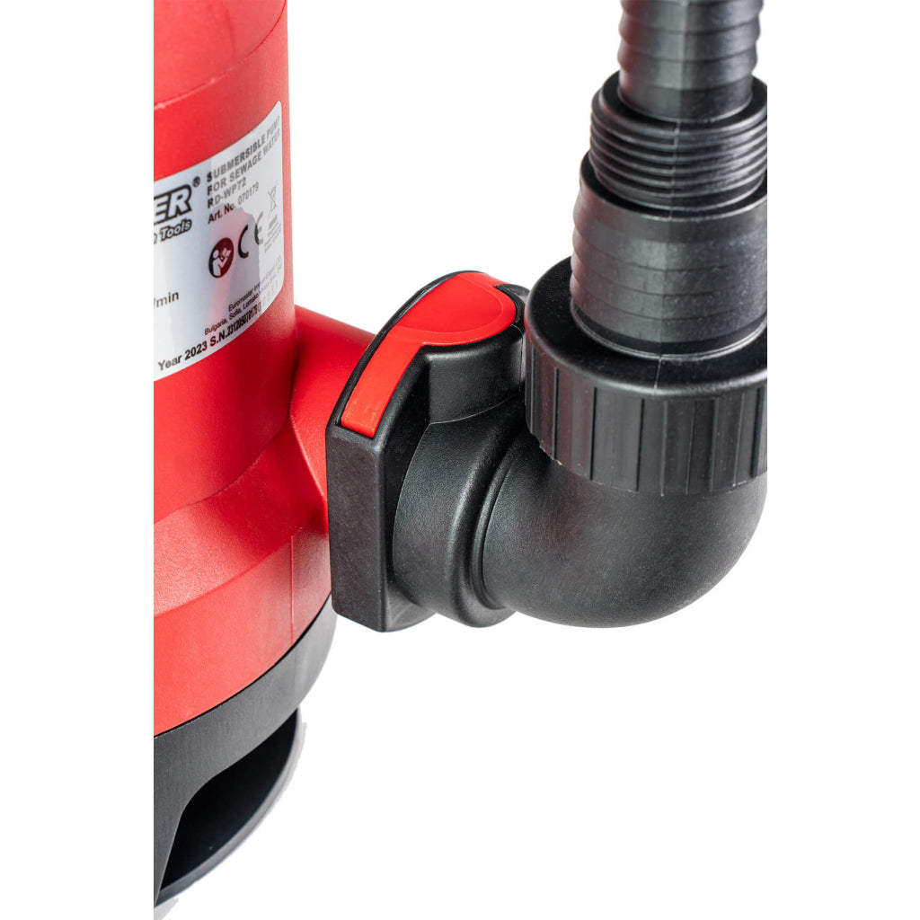 Αντλία Υποβρύχια Νερού Ακάθαρτων 750w 1" 233L/Min 8m RAIDER RD-WP72