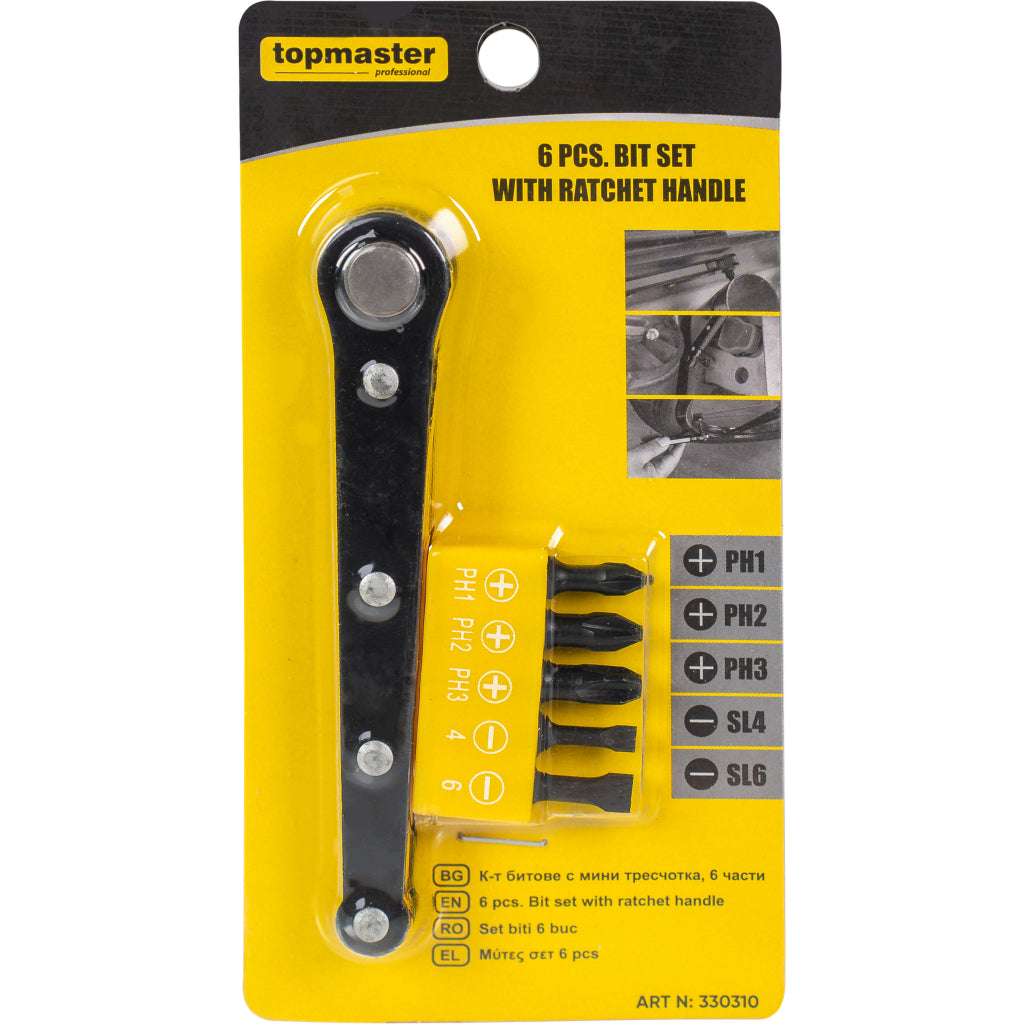 Σετ Μύτες Με Καστάνια 6Τμχ TOP MASTER