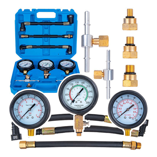 Σετ Ελέγχου Πίεσης Κινητήρα Και Καυσίμου Μοτοσικλέτας Επαγγελματικό GEKO